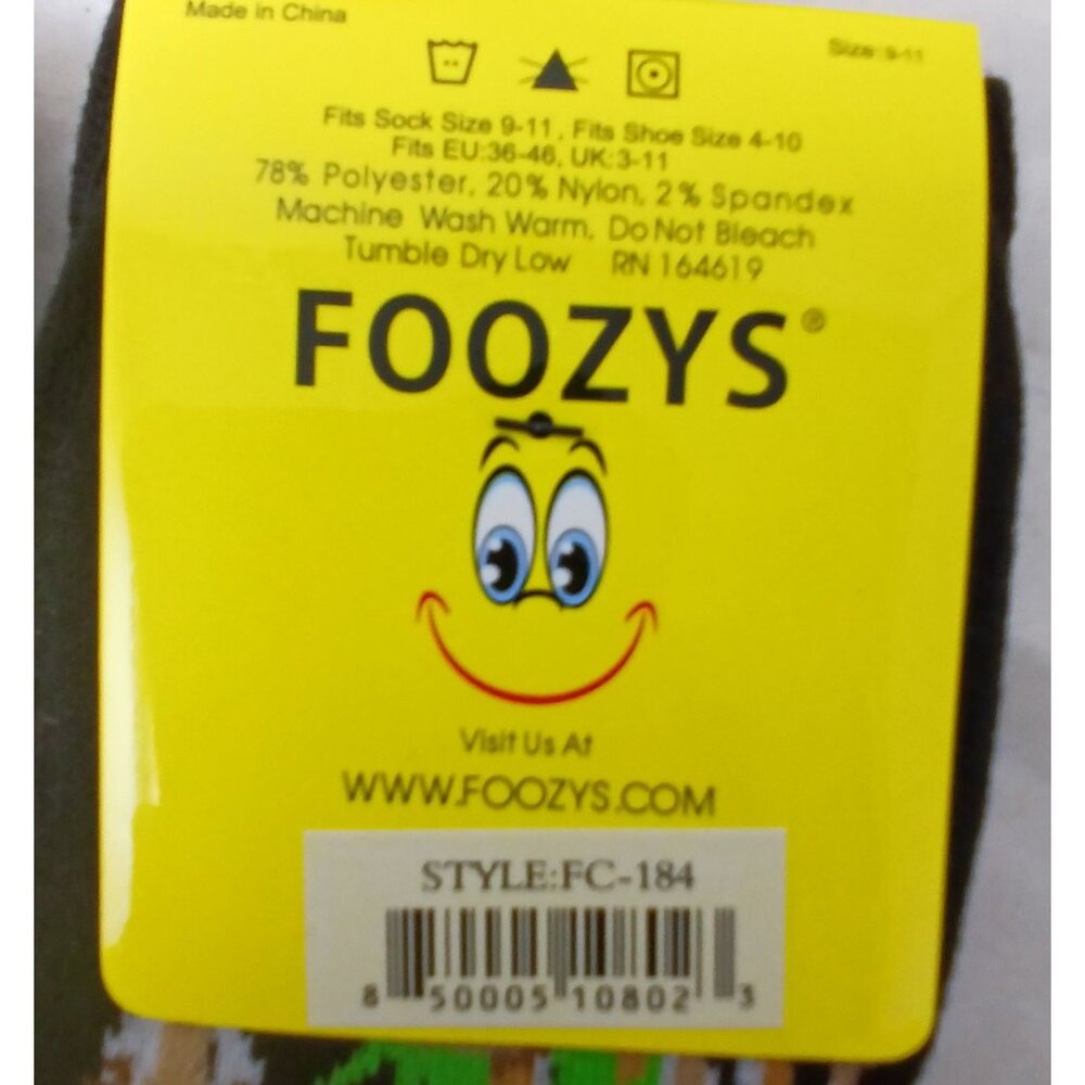 Foozys 6 Pair Camping Sock Bundle Women Deer Squirrel Smores Bee Outdoors #D-22 - Picture 4 of 6